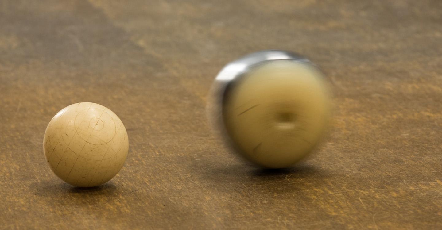 Indoor petanque balls